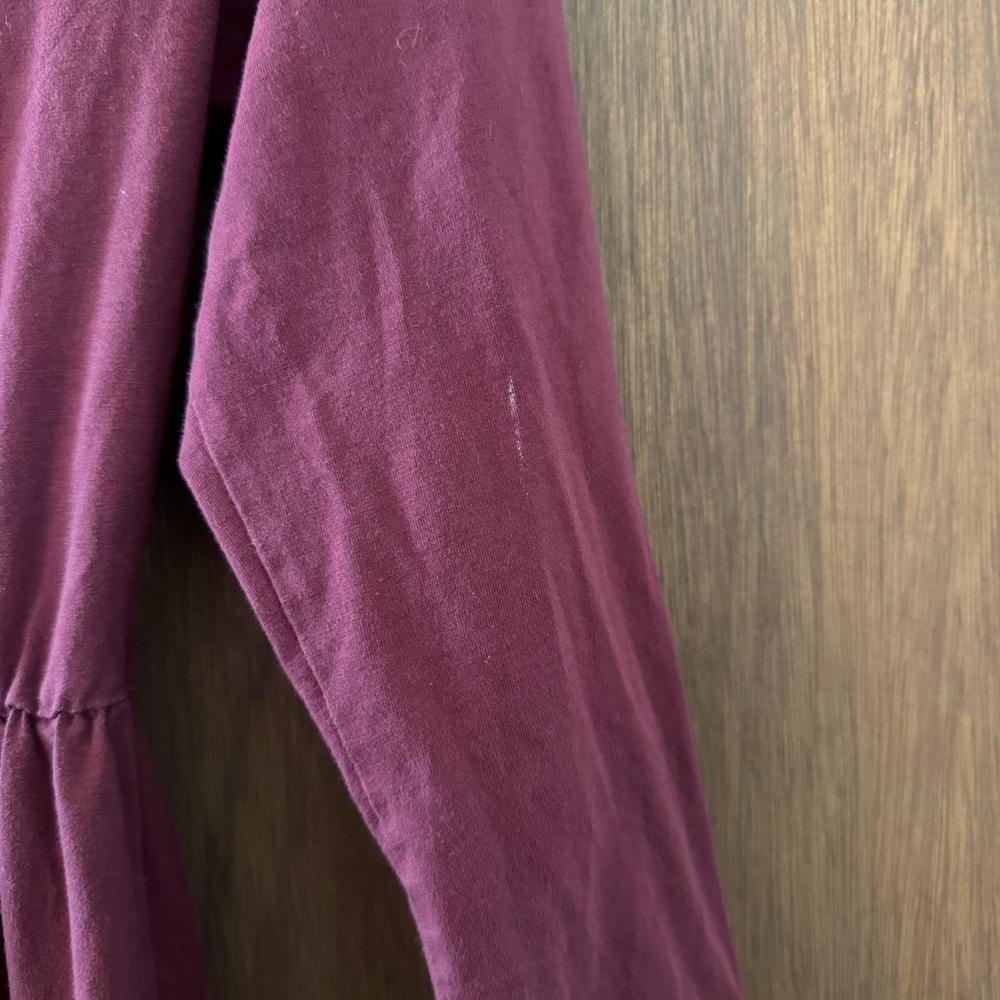 Ouges Maroon Long Sleeve Dress Size Sm - image 5